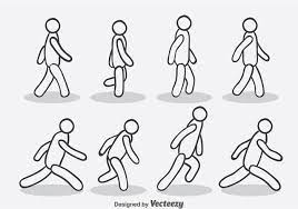 Hand Drawn Walk And Run Cycle Vector 124201 Vector Art At Vecteezy