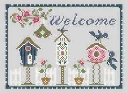 Maybe you would like to learn more about one of these? Stitcheree Bluebird Welcome Free Pattern Ricamo Punto Croce Progetti Punto Croce Punto Croce