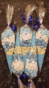 Baby Shower 5 X Blue Pre Filled Sweet Cones Party Favours Baby Etsy In 2021 Baby Boy Shower Favors Baby Shower Favors Girl Batman Baby Shower