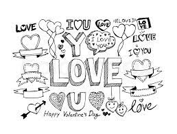 A special collection of valentine's day graphic resources for personal and commercial use. Hand Draw Valentine S Day Design Stock Vector Colourbox