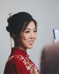 Bridal makeup & hair trial, thanks to the future groom for capturing these  great moments when we work, the deep smile is always touching…