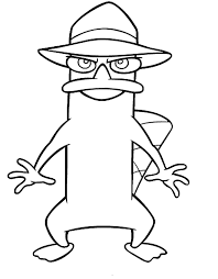 Doofenshmirtz from disney's phineas and ferb. Color Phineas Ferb Phineas And Ferb Coloring Pages Phineas And Ferb Disney Coloring Pages Pumpkin Coloring Pages