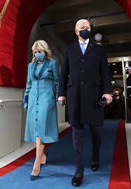 For the 2021 presidential inauguration, she wore a similar to first lady jill biden's ensemble, vice president kamala harris also wore a vibrant monochromatic matching coat and dress look for the inauguration. Jill Biden Wore Alexandra O Neill Of Markarian On Inauguration Day Instyle