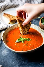 Homemade Roasted Tomato Basil Soup Ambitious Kitchen Recipe Roasted Tomato Basil Soup Tomato Basil Soup Recipe Tomato Soup Recipes