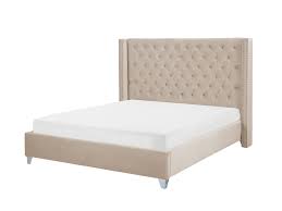 Plus qu'un simple détail esthétique, la tête de lit ub design noah light fait la différence dans la chambre à coucher et apporte une touche finale à. Lit Double En Velours Beige 160 X 200 Cm Lubbon Beliani Fr