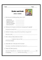 Add more and vote on your favourites! Drake And Josh Comprehension Questions Esl Worksheet By Lucien