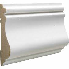 Chair rail for the classical colonial molding style. Cedar Creek 390 9 16 In W X 2 5 8 In H X 8 Ft L White Mdf Colonial Chair Rail Molding Wood Shed Lumber Hardware Supply