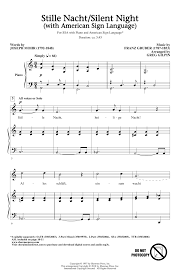 Asl ( american sign language) was invented when thomas gallaudet went to france and met laurent clerc. Stille Nacht Silent Night With American Sign Language Noten Greg Gilpin Chor Ssa