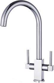 4.3 out of 5 stars. Buy Funime Kitchen Sink Mixer Taps Dual Lever Monobloc Square Swivel Spout Chrome Brass With Uk Standard Fittings Online In Turkey B0772hn86n
