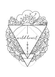 Sacred Geometry Zentangle Inspired Coloring Pages With Inspirational Quotes Doodle Coloring Therapeutic Coloring Bohemian Coloring Pages Doodle Coloring Heart Coloring Pages Coloring Pages