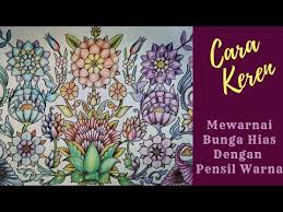 Youtube Pensil Warna Menggambar Bunga Pensil