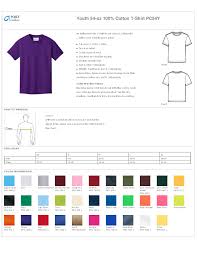 Port Company Pc54y Youth 5 4 Oz 100 Cotton T Shirt