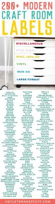 They are printed as 4x6 photos. 200 Modern Craft Room Labels Hey Let S Make Stuff