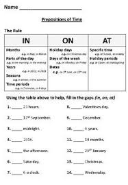 Prepositions Of Time Learn English Grammar Learn English English Grammar Worksheets