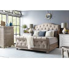 Vantage Summer Creek 4 Piece King Bed Set In Scrubbed Oak Nebraska Furniture Mart Upholstered Sleigh Bed Unique Bedroom Furniture Sleigh Bedroom Set