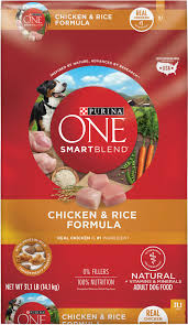 Purina One Smartblend Chicken Rice Adult Formula Dry Dog Food 31 1 Lb Bag