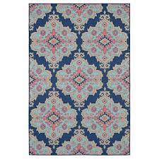 Check spelling or type a new query. Allen Roth Outdoor Collection 5 X 7 Navy Floral Botanical Moroccan Area Rug In The Rugs Department At Lowes Com
