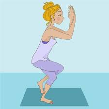 Garudasana La Posture De L Aigle Posture Yoga Aigle