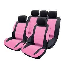 Pink Amp Black Leather Look Car Seat Cover Set Pink Seat Covers Pink Car Seat Covers Car Seat Cover Sets