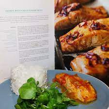 On their tv show the hairy bikers' bakeation, si and dave traveled the world to get the best baking recipes. Hairy Bikers The Hairy Dieters Salmon With Chilli Ginger Sauce Salmon Ginger Recipe Hairy Dieters Healthy Recipes Ginger Sauce