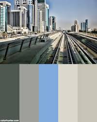 Dubai Metro Color Scheme Dubai Color Palette Color