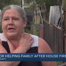 Neighborhood helping family after fire