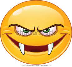 Evil Emoji Emoticon Fangs Stock Vector Royalty Free 1514623112 In 2020 Emoji Emoticon Emoji Design