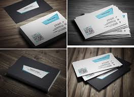 This free business card template has a beautiful typographic design with a full white front and black back design. Free Business Card Psd Templates Collection