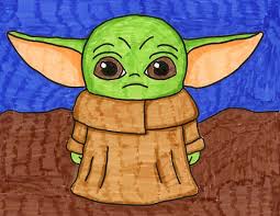 Share the stunning results with your friends! How To Draw Baby Yoda Art Projects For Kids