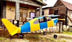 Aircraft parked in a no parking area in Barbados
