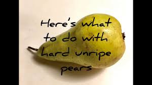 Can i cook unripe pears? Transform Hard Unripe Pears Into Delicious Ambrosia In Just 3 Minutes Youtube