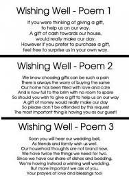 Wedding Gifts Poem Wishing Well Wishing Well Poems Wishing Well Wedding Wedding Gift Money