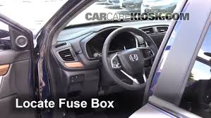 There's 39.2 cubic feet of cargo room behind the rear seats and 75.8 cubic feet when they're folded. 2017 2019 Honda Cr V Interior Fuse Check 2017 Honda Cr V Ex 1 5l 4 Cyl Turbo