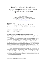 Mhd zulham afandi nim : Pdf Paradigma Pendidikan Islam Upaya Mengefektifkan Pendidikan Agama Islam Di Sekolah