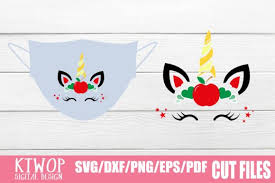 If the svg file you upload is all one color, cricut design space will instead automatically split each layer into a separate layer/group in your project. Unicorn Face Mask Graphic By Ktwop Creative Fabrica