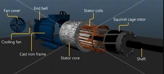In squirrel cage motor, rotor is made up from parallel copper or aluminium bars. 1 Squirrel Cage Induction Motor Download Scientific Diagram