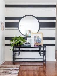 After all of the lines were marked, i was ready to apply the painters tape. Painting Stripes On Walls Are You Up For The Challenge Decorated Life