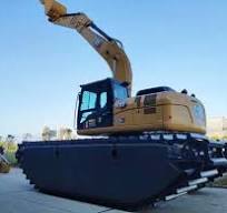 Customized Excavator Floating Pontoon Water Track used for ...
