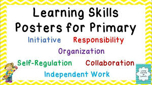 Learning Skills Posters For Primary Back To School Skills To Learn Education Jobs Ontario Curriculum