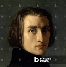Image of Portrait of Franz Liszt, Hungarian composer and pianist, detail of  by Lehmann, Henri (Karl Ernest Rudolf Heinrich Salem) (1814-82)