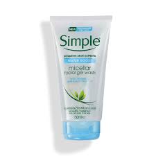 Simple micellar gel wash uk. Water Boost Micellar Facial Gel Wash Simple Skincare