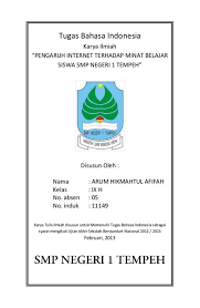 Contoh karya tulis ilmiah tentang lingkungan hidup. Yuk Baca Contoh Makalah Non Ilmiah