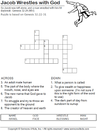 All printable and free for you to use. Jacob Wrestles With God Crossword Sermons4kids