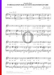 Libro boulevard pdf es uno de los libros de ccc revisados aquí. In Der Kleinen Bar Auf Dem Grand Boulevard Sheet Music Piano Voice Pdf Download Streaming Oktav
