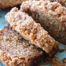 This Classic Banana Bread Recipe Is Topped With A Sweet Crumb Topping Making It A Cross Between A Quick Bread And C In 2020 Banana Coffee Cakes Desserts Banana Recipes