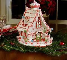 Bethlehem Lights Battery Op Gingerbread Sweets House Qvc Com Bethlehem Lights Gingerbread Christmas Decorations
