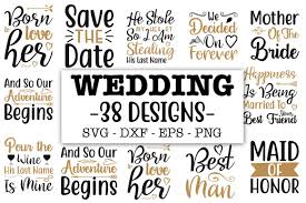 38 Wedding Svg Bundle Graphic By Designsmile Creative Fabrica Svg Graphic Print Templates