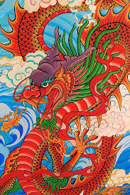 Red Chinese Dragon Print By Natcha Arunchay Red Chinese Dragon Dragon Drawing Chinese Dragon Drawing
