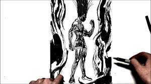 Sac design japonais, fidèle au manga. How To Draw Gon Freecss Transformation Step By Step Hunterxhunter Youtube