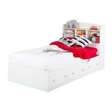Mainstays mates storage bed with bookcase headboard, twin, cinnamon cherry. Summertime Mate S Platform Storage Bed With 3 Drawers Pure White Toys R Us Canada